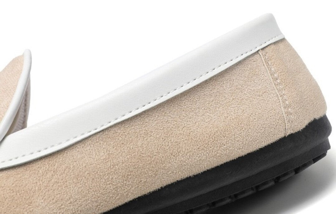 Sandstone Suede Slip-Ons